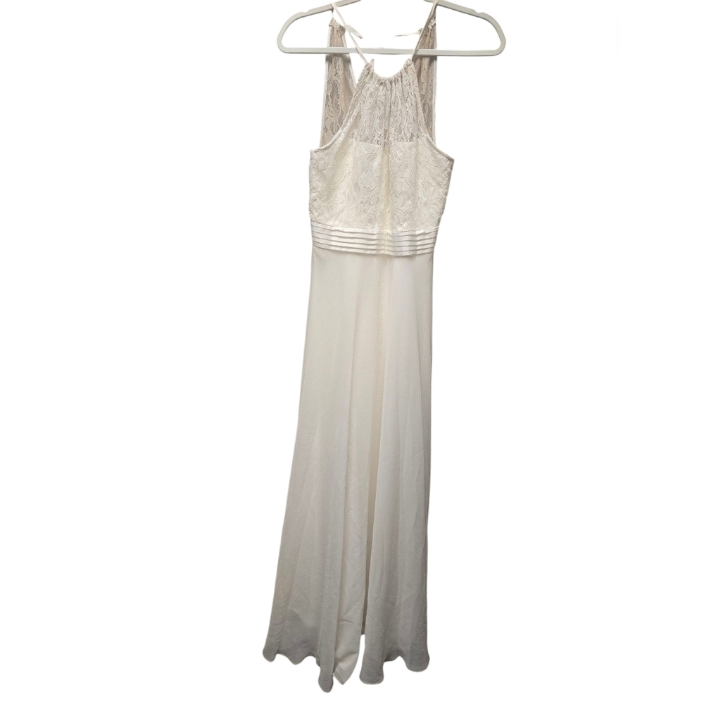 MAX AND CLEO Jamie Elegant Eggshell Lace Maxi Dress Sz.4